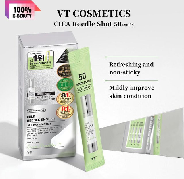 VT COSMETICS CICA Reedle Shot 50, Gel, 50 ml, mit Niacinamid - Bild 1