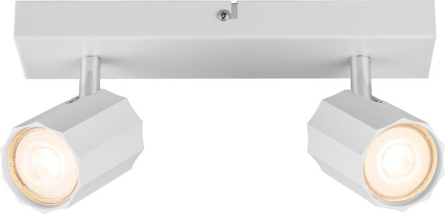LIVARNO HOME Wand- und Deckenleuchte in Weiß mit neigbaren und schwenkbaren LED-Spots für den Innenbereich - Bild 1