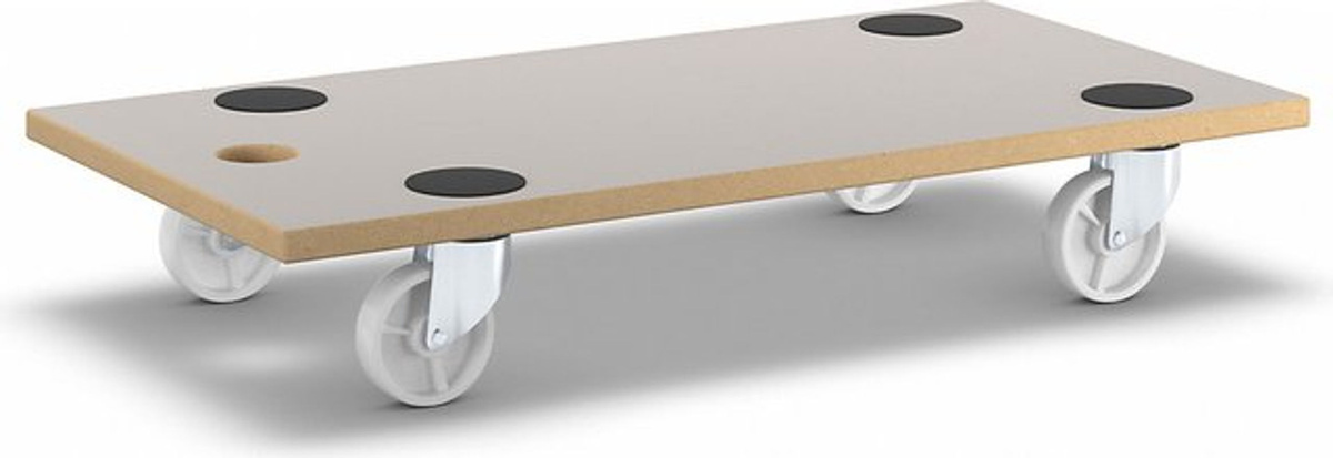 Wagner Transportroller MM 1319 aus MDF in Beige mit Trageloch und Ladefläche B: 30,0 cm, T: 57,5 cm - Bild 2