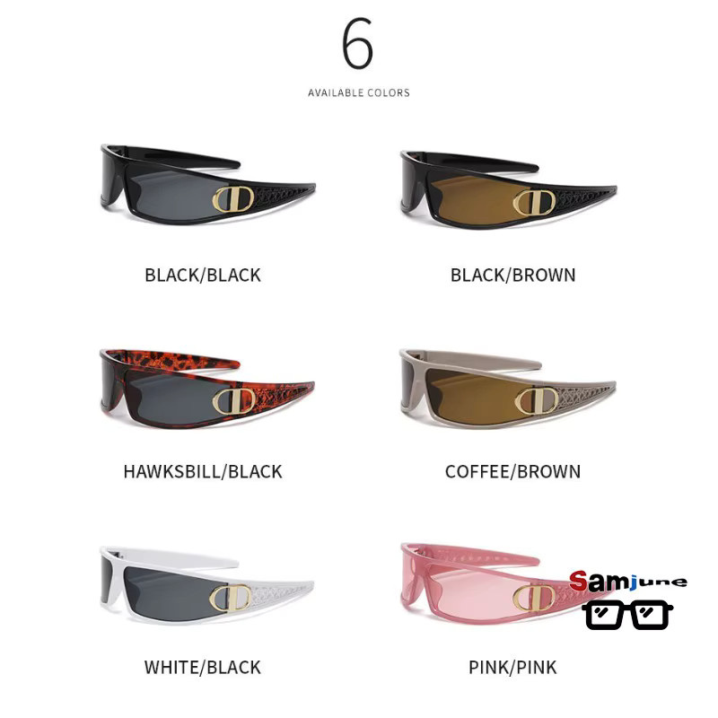 Samjune Sonnenbrille, Vollrand, Kunststoff, black - Bild 3