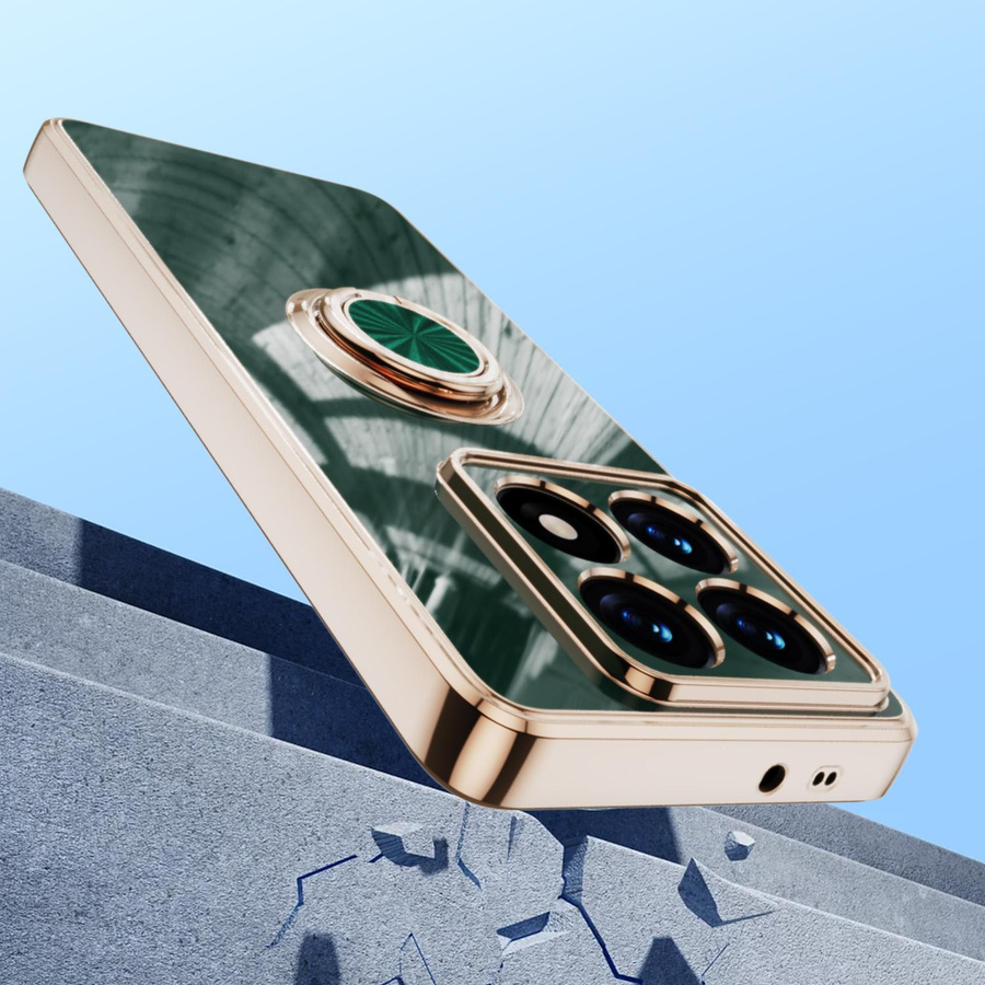 Stoßfeste und flexible Handyhülle mit Ringhalter für dein Xiaomi 14T Pro in beschichteter Ausführung - Bild 2