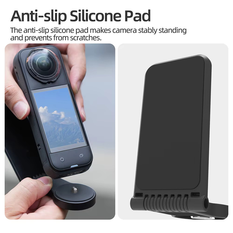 ZNTCH Magnetische Desktop-Halterung in Schwarz für DJI Osmo 360, Insta360 Go Ultra X4 X5 und DJI Pocket 3/Action 5 - Bild 6