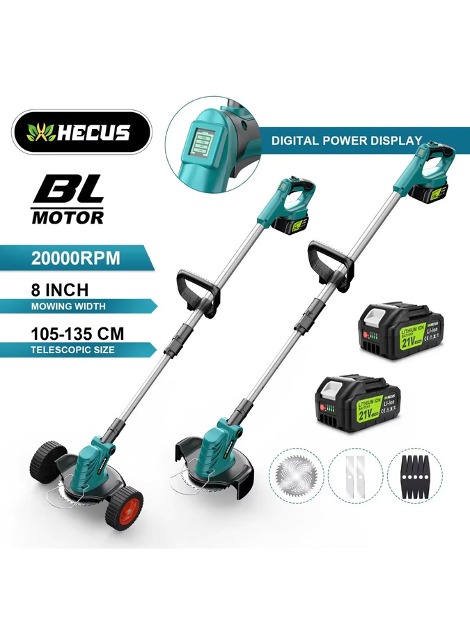 G Profil 8 Zoll bürstloser elektrischer Rasenmäher und Akku-Rasentrimmer für Makita 18V LXT Akku - Bild 6