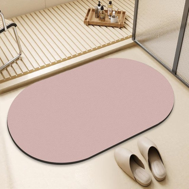 Saugfähige und rutschfeste Badezimmer-Fußmatte von Yiran Furniture in Schwarz oder Weiß, B/B: 120 x 80 cm - Bild 1