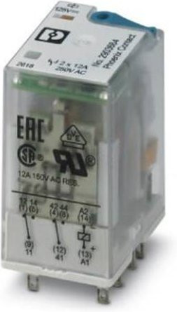 Phoenix Contact REL-IR2/LDP-125DC/2X21 Relais 125 V/DC 12A 2 Wechsler transparent 10er Pack - Bild 1
