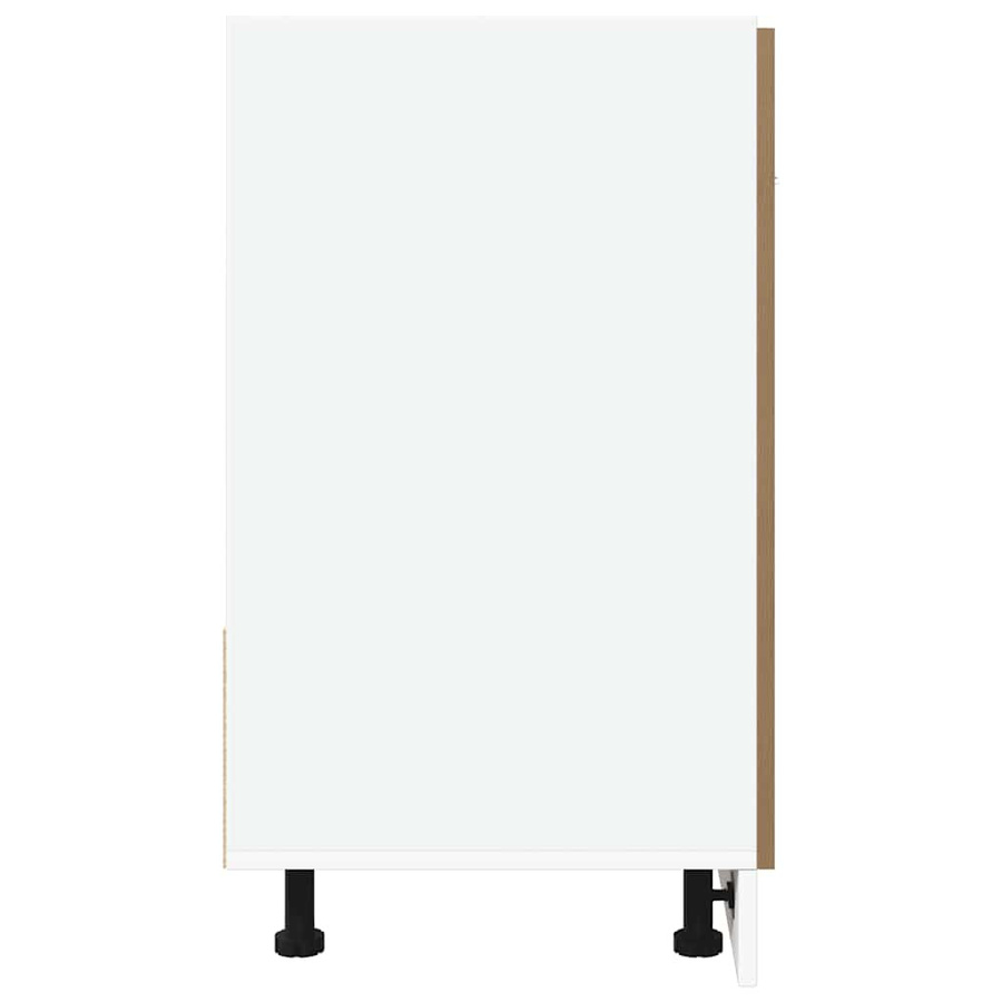 vidaXL Spülenunterschrank Lyon in Artisan-Eiche, B/T/H: 80 x 46 x 81,5 cm - Bild 2