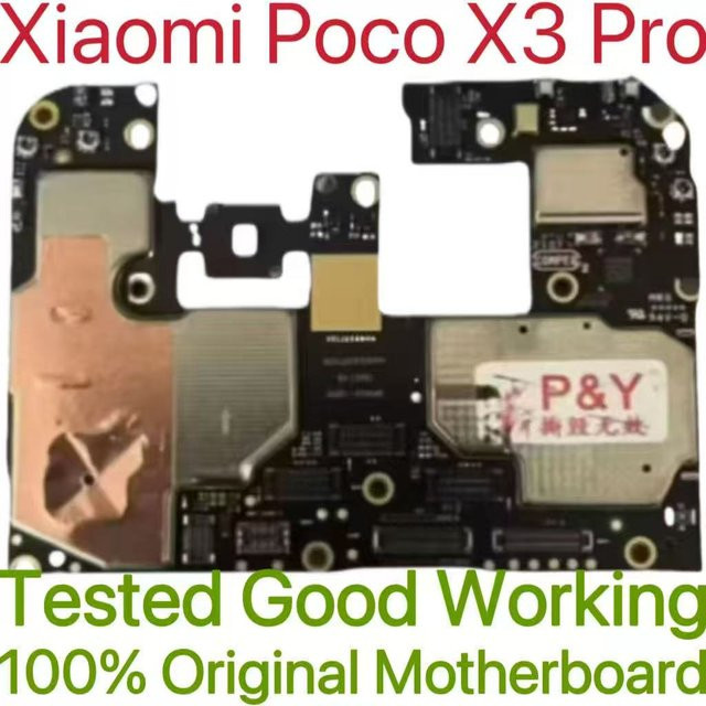 Original entsperrtes Xiaomi Poco X3 Pro Motherboard in Schwarz - Bild 1