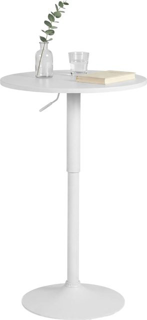 CLP Stehtisch Lamoni rund aus Pappelholz und Metall, höhenverstellbarer Bistrotisch mit 360 Grad drehbarer Tischplatte, Durchmesser: 60 cm - Bild 1