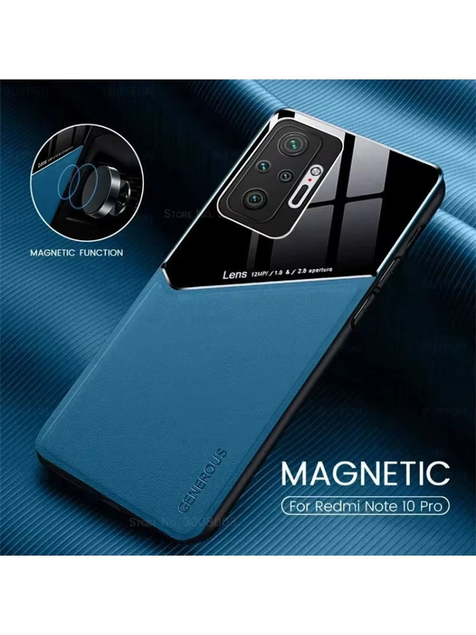 Luxus Leder Schutzhülle mit Magnetfunktion für Xiaomi Redmi Note 13 12 11 10 Pro Plus 5G 4G 12S 11S 10S 10T in Grün - Bild 5