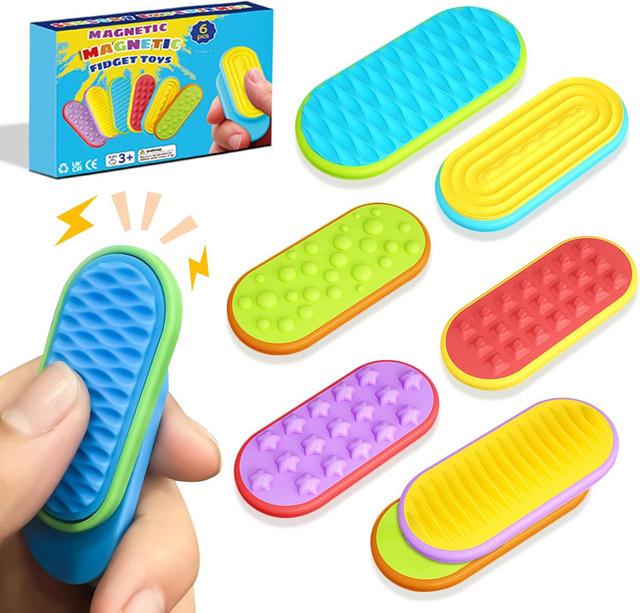 GSF Magnetische Fidget Sliders, 6er-Pack, Sensorisches Spielzeug - Bild 1
