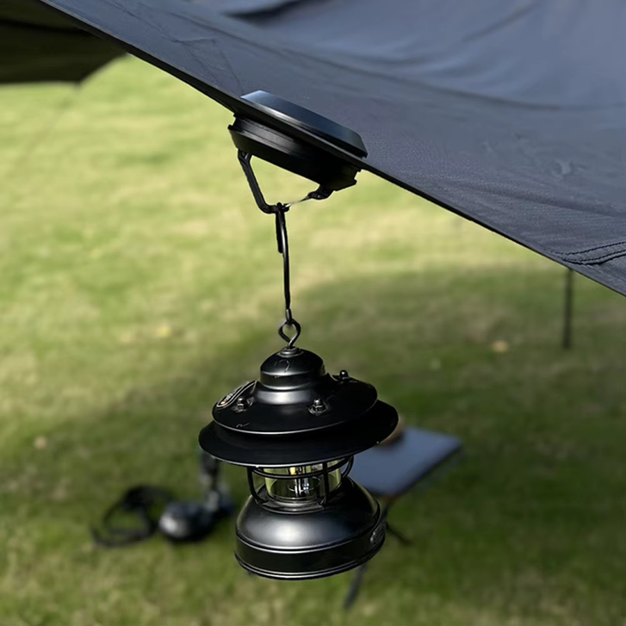 APWIKOGER Magnetischer Zelthaken in Schwarz, erweiterbarer Kleiderbügel mit robustem Erdmagnet für Outdoor-Camping-Überdachungen - Bild 6