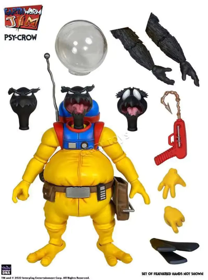 Bandai Earthworm Jim Bob Psy-Crow Professor Monkey Sammlerfigur, Actionfigur - Bild 3
