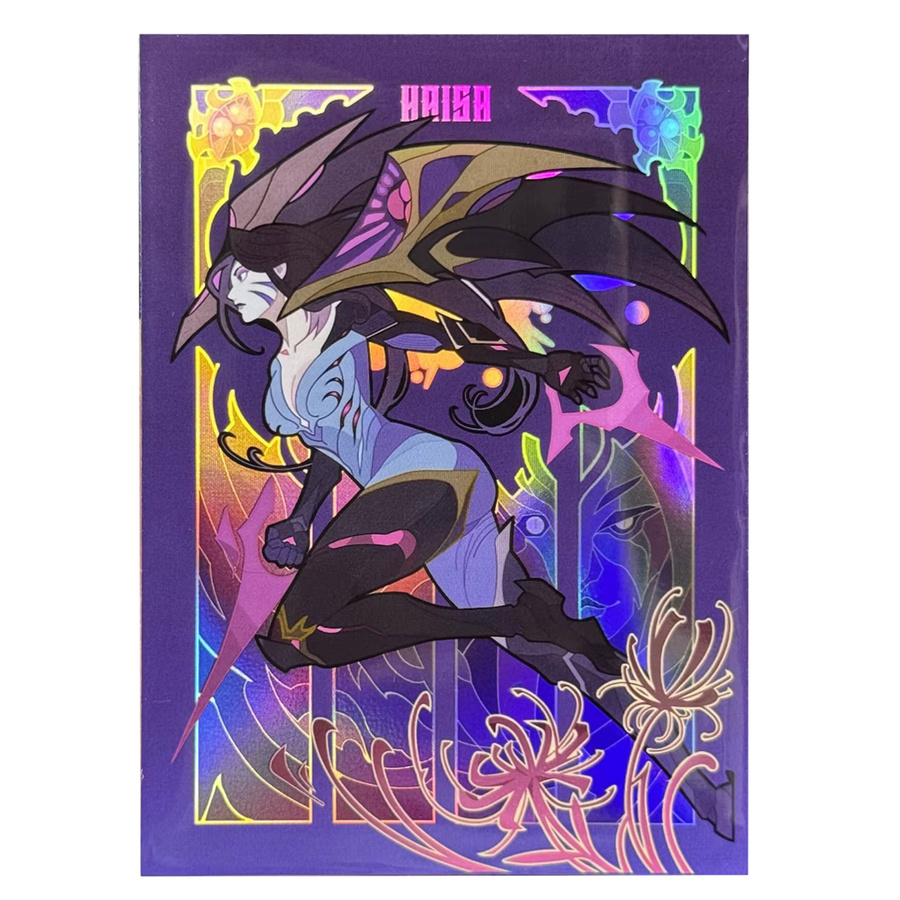 Riftbound Kaisa Holographische Kartenhüllen, Anime-Mädchen, 60 Stück - Bild 3