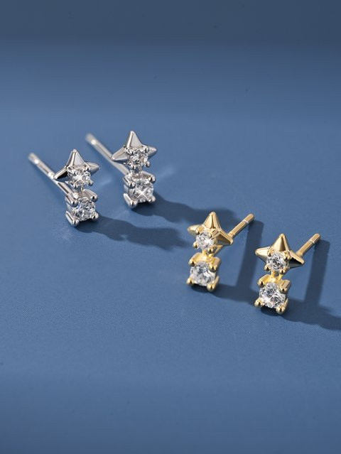 OBEAR Anhänger Stern, 925 Silber, Zirkon - Bild 1