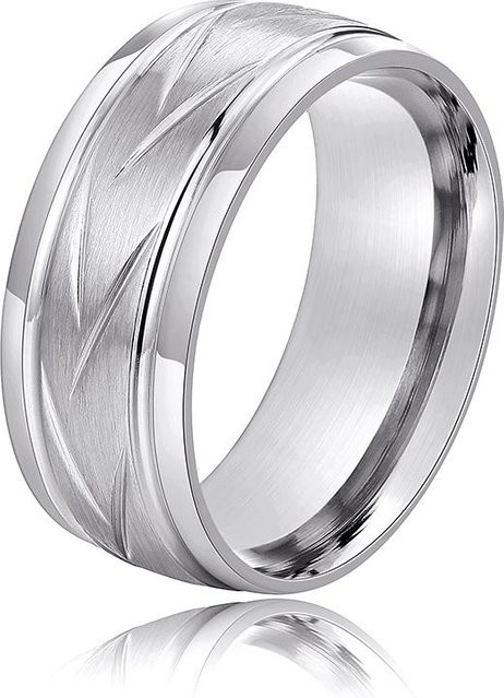 YIRAN Jewelry Edelstahlring, weiß, Unisex - Bild 1