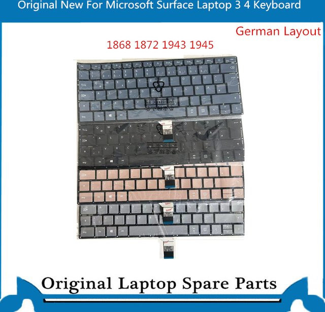 Microsoft Tastatur für Surface Laptop 3 und Surface Laptop 4 in Silber mit deutschem QWERTZ Layout - Bild 1