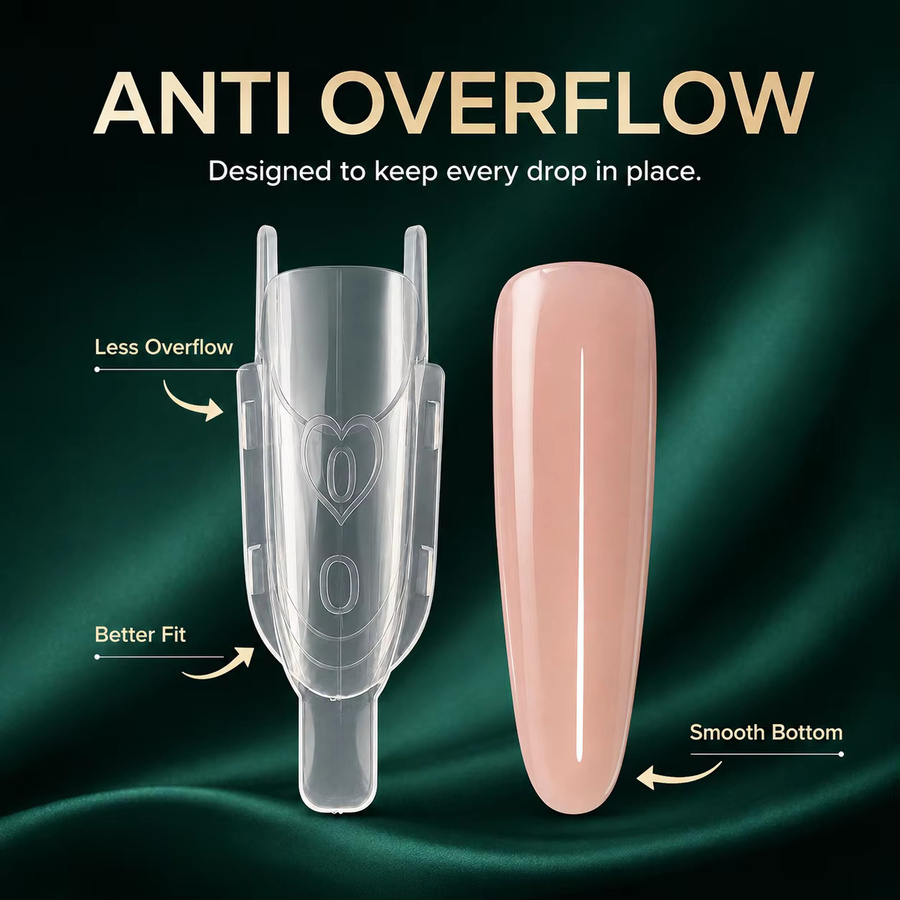 Nailpop Sandwich-Nagel-Dualformen, 120 Stück, Klare Raketenform - Bild 4