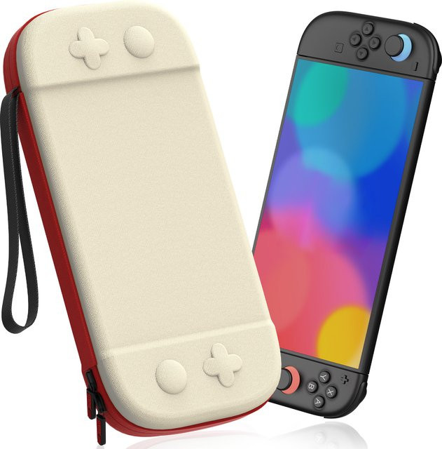 DEVASO Hartschalen-Tragetasche für Nintendo Switch 2 in Grau mit 12 Spielkartenfächern - Bild 1