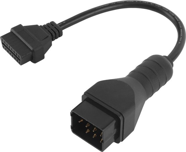 Koogeelife OBD2 Diagnosekabel Adapter von 12 Pin auf 16 Pin in Schwarz - Bild 1