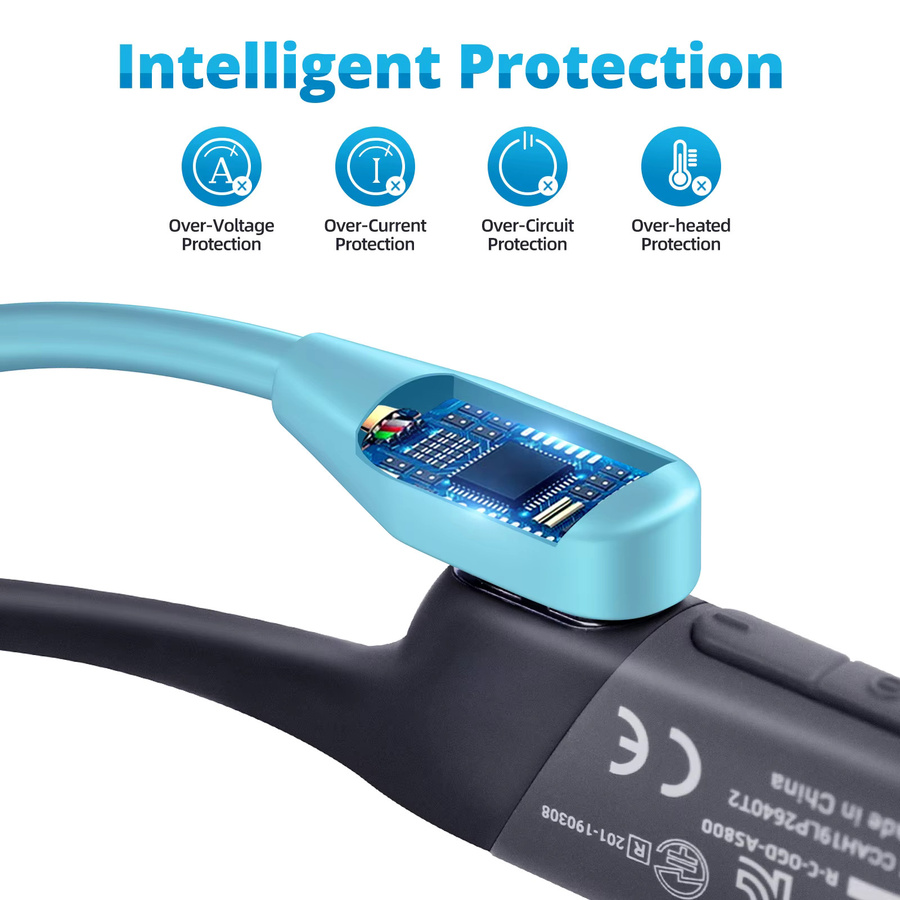 AfterShokz Ladegerät USB-C Netzteil Kabel für Aeropex AS800 Knochenleitung Kopfhörer - Bild 2
