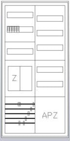 ABN Zählerschrank 1Z 1R 1V1APZ HLAK S27EA111 in Weiß - Bild 1