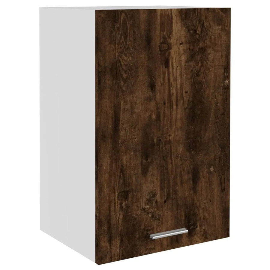 vidaXL Hängeschrank Räuchereiche in Braun mit Glasfront und internen Regalen, B/T/H: 39,5 x 31 x 60 cm - Bild 2