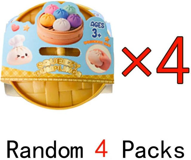 Topmix Glitzer Teigtasche Squishies, Bun Baozi Teigtasche Mystery Box, buntes Essen, Squishy Sensorisches Fidget Spielzeug, Anti Stress Knetball - Bild 1