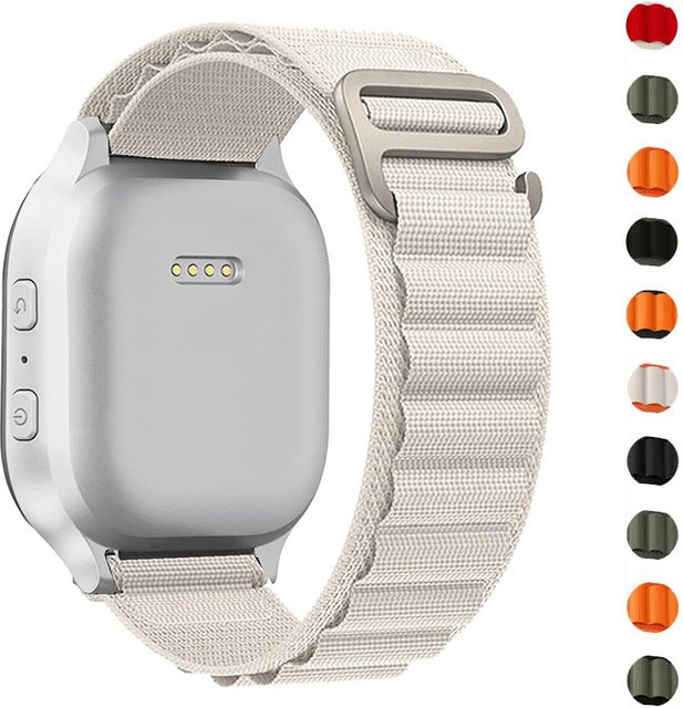Alpine Loop Strap Uhrenarmband, Textil, Weiß, Unisex - Bild 1