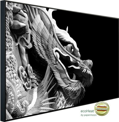 papermoon EcoHeat Infrarotheizung Chinesischer Drache mit Matt-Effekt in Bunt, App-Steuerung und Überhitzungsschutz - Bild 1