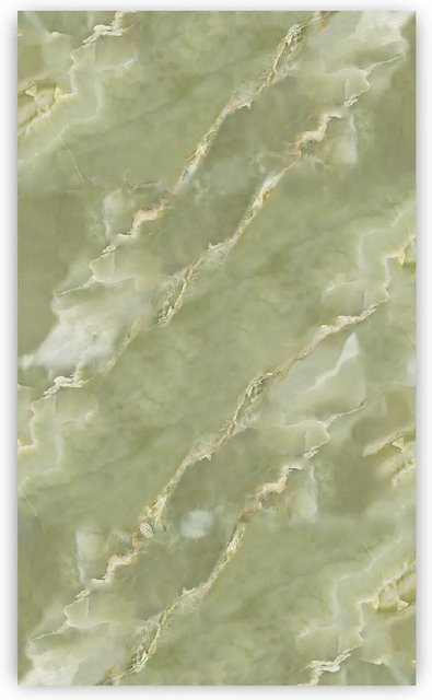 Walllux Duschrückwand Marmoris Onyx Viridis in Steinoptik aus Alu-Verbund, Farbe: Grün/Mehrfarbig, B/H: 150 x 255 cm, Stärke: 3 mm - Bild 1
