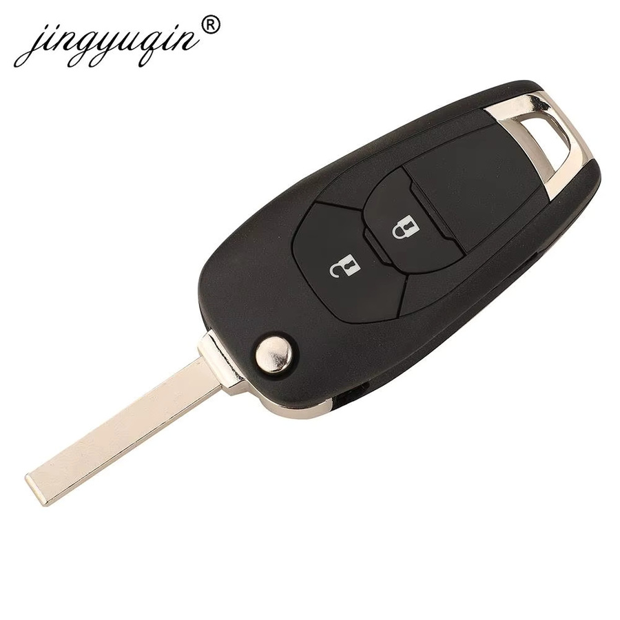 Jingyuqin Auto-Fernbedienung Klappschlüssel in Schwarz passend für Chevrolet Cruz, Trax, Sonic, Spark und Onix mit 433MHz FSK 4A Chip und Original PCB - Bild 2