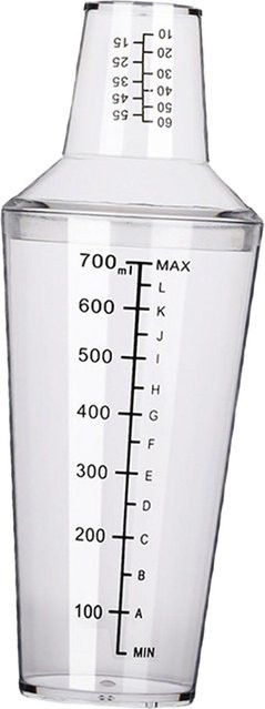 mfySpace Cocktail-Shaker-Set mit Skala in Weiß, 700 ml, aus Kunststoff, kälte- und hitzebeständig - Bild 1
