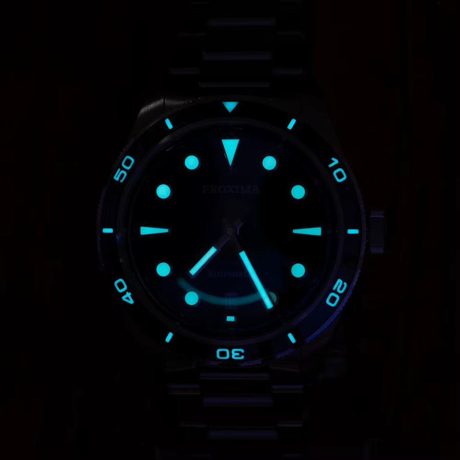 Proxima Armbanduhr Automatik, Edelstahl, Schwarz, Herren - Bild 3