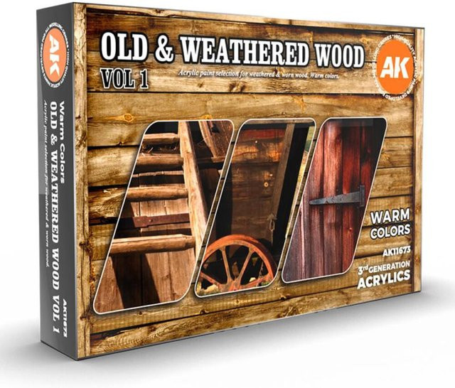 AK Interactive Old & Weathered Wood Vol1 - Bild 1