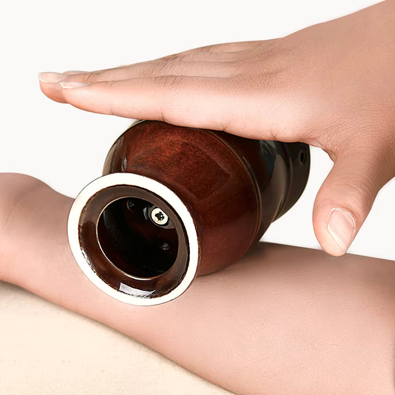 FODRK Gua Sha Schaber Keramik, Moxibustion Massagegerät, Unisex - Bild 5