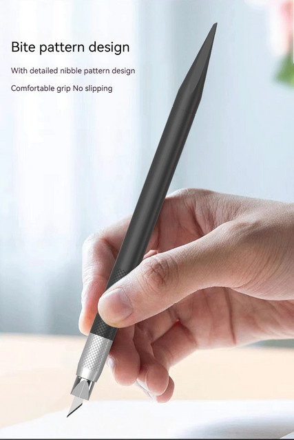 Scimaker Präzisions-Gravurmesser in Schwarz als rutschfester Markierstift für Scrapbooking, Kartenherstellung sowie Büro- und Schulbedarf - Bild 1