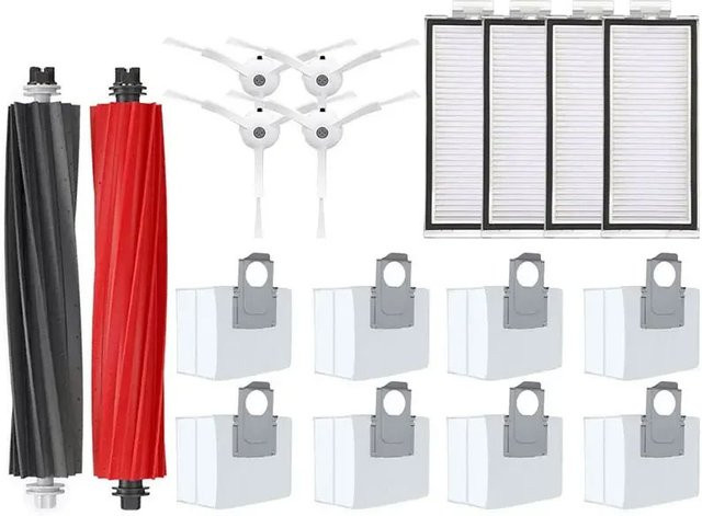 Roborock Ersatzteil-Set für Q8 Max Q8 Max+ Q5 Pro Q5 Pro+ mit Hauptseitenbürste Hepa-Filter Mopp und Staubbeuteln in Multicolour - Bild 1