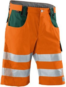 Kübler PSA Reflectiq Shorts 2307 Warnorange/Moosgrün mit Cordura - Bild 1