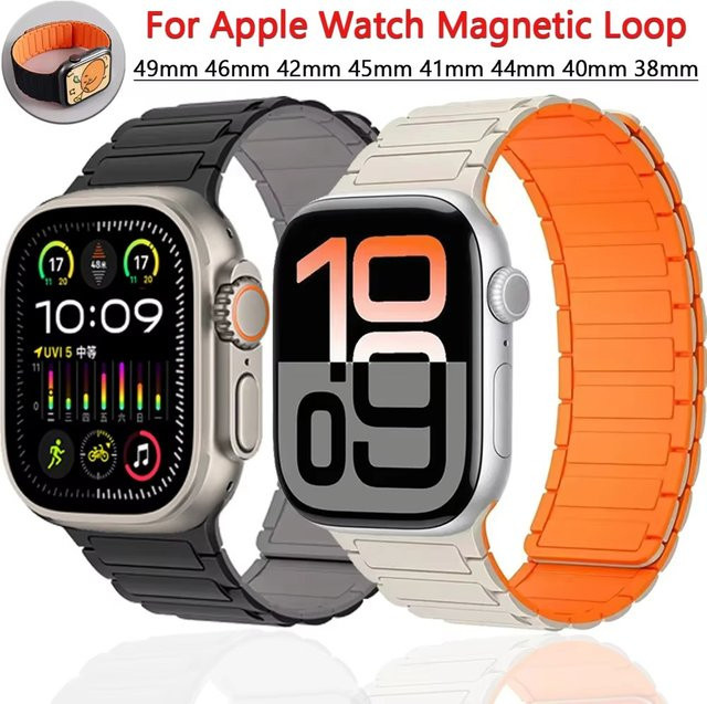 Silikonarmband Magnetschlaufe für Apple Watch, Unisex - Bild 1