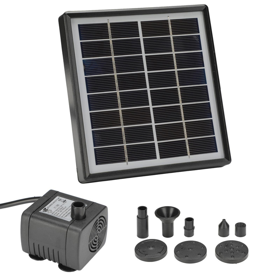 Energiesparende Solar-Springbrunnenpumpe von mfySpace in Schwarz für Garten, Vogelbad und kleine Teiche mit 2W Leistung - Bild 3