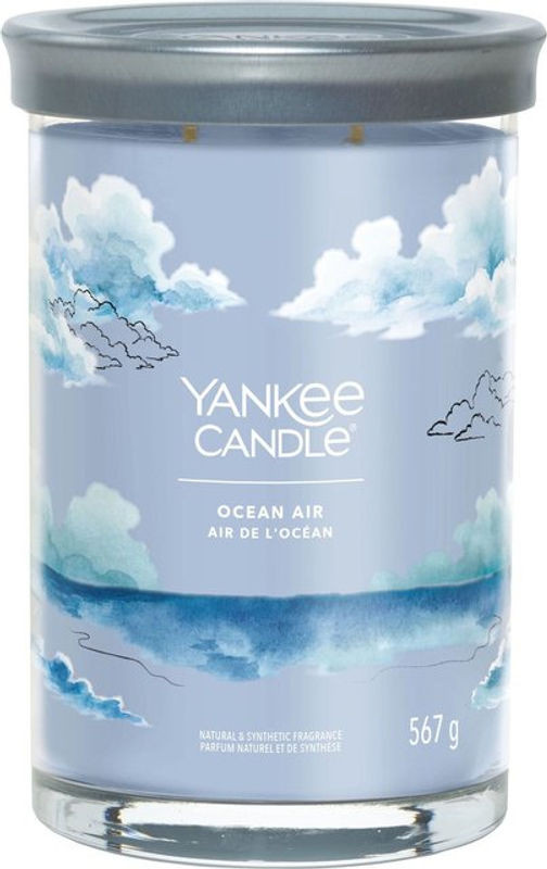 YANKEE CANDLE Duftkerze Ocean Air in Blau mit Sojawachs, 567 g - Bild 1