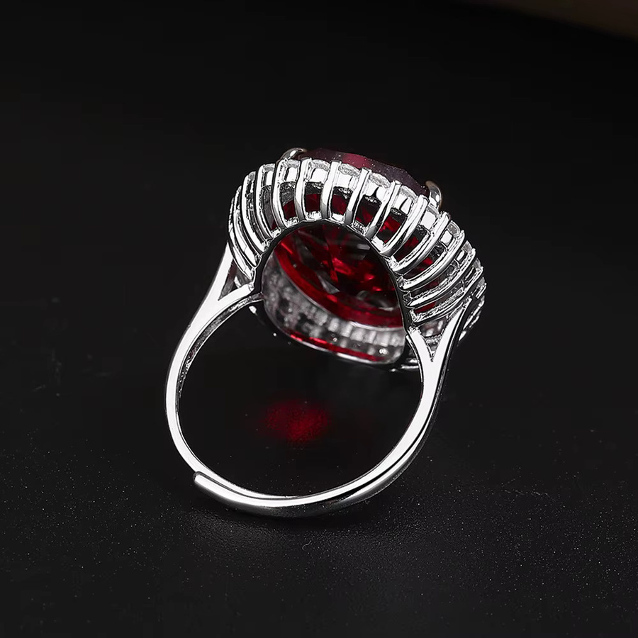 suyixian Ring 925 Silber, Zirkonia - Bild 3
