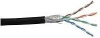InLine Patchkabel Cat.5e Ethernet LAN Kabel SF/UTP AWG26 PVC Schwarz 100m - Bild 1