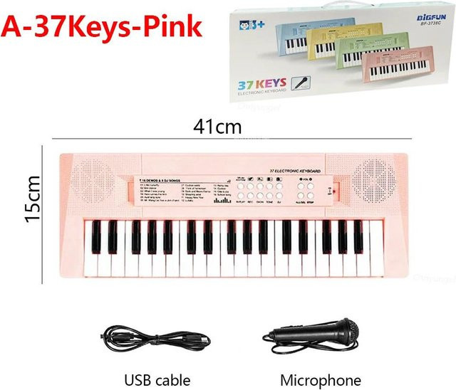 Binchi Outdoor Product Elektronisches Kinderklavier mit Mikrofon, Lernspielzeug, ab 3 Jahren - Bild 1