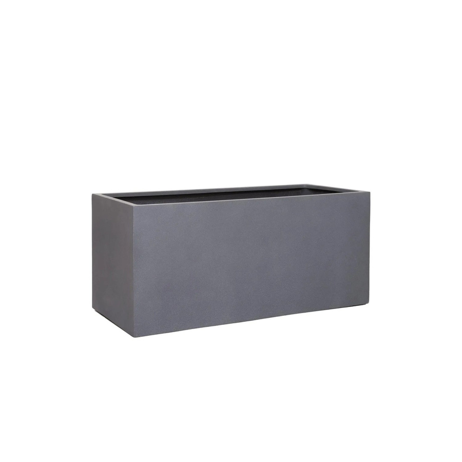 Vivanno Pflanztrog aus Fiberglas in Graphitgrau, B/T/H: 100 x 45 x 45 cm - Bild 2