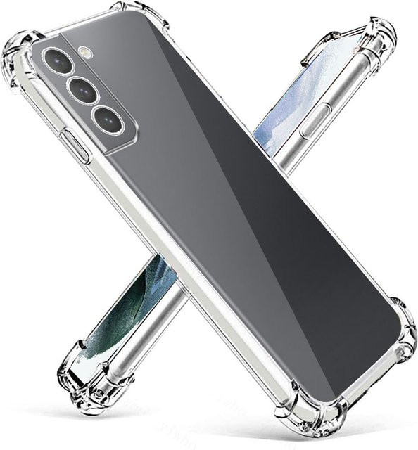 Transparente Silikonhülle für Samsung Galaxy S25 S24 S23 S22 S21 S20 S10 S9 S8 Ultra FE Note 20 Plus Anti-Drop Schutzhülle - Bild 1