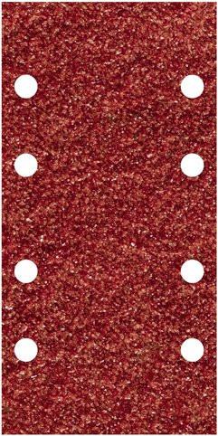 Wolfcraft Schleifstein für Exzenterschleifer aus Korund in Rot mit Körnung K120 für Holz und Metall - Bild 1