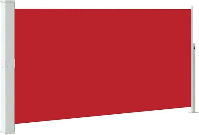 vidaXL Ausziehbare Seitenmarkise aus Polyester und Stahl in Rot, B/H: 300 x 170 cm - Bild 1