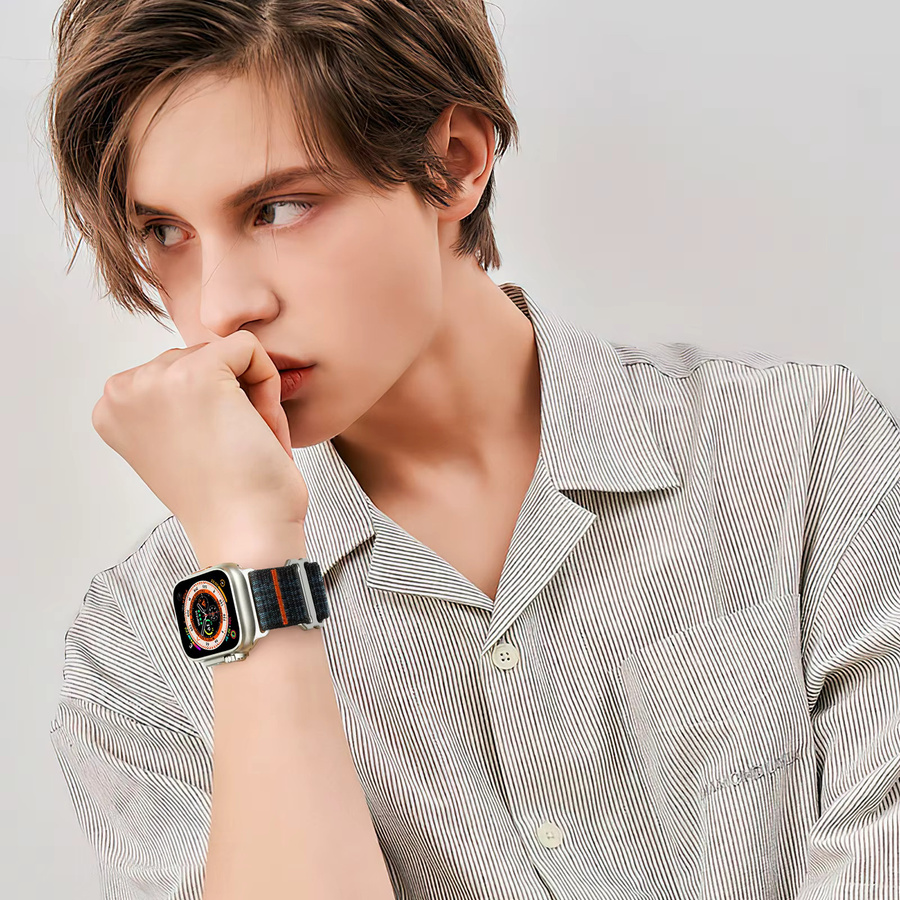 LCAPLE Uhrenarmband Textil/NATO, Schwarz, Unisex - Bild 4