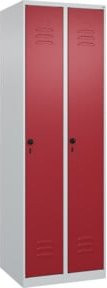 C+P Spind Classic PLUS Garderobenschrank mit 2 Abteilen, Stahlkonstruktion, H x B x T: 185 x 60 x 50 cm - Bild 1
